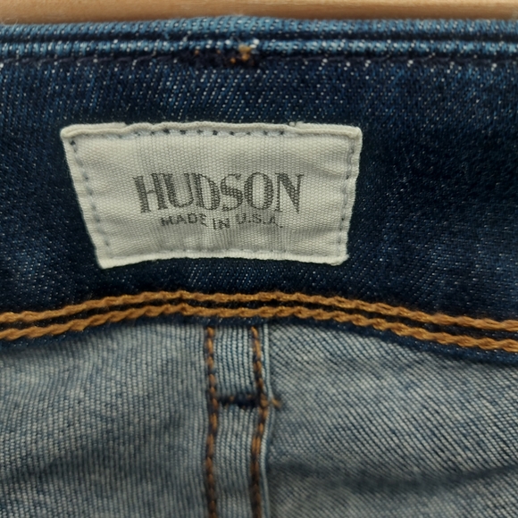 Hudson Womens Beth Mid Rise, Baby Bootcut Jeans With Studs - Picture 5 of 10